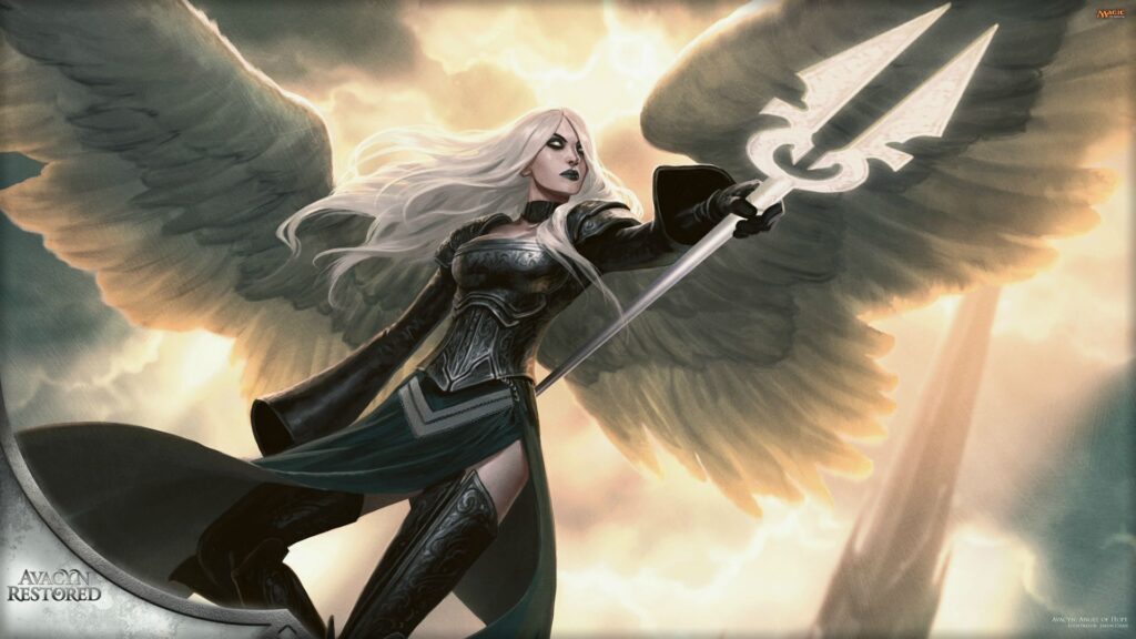 An iconic Magic card: Avacyn, Angel of Hope